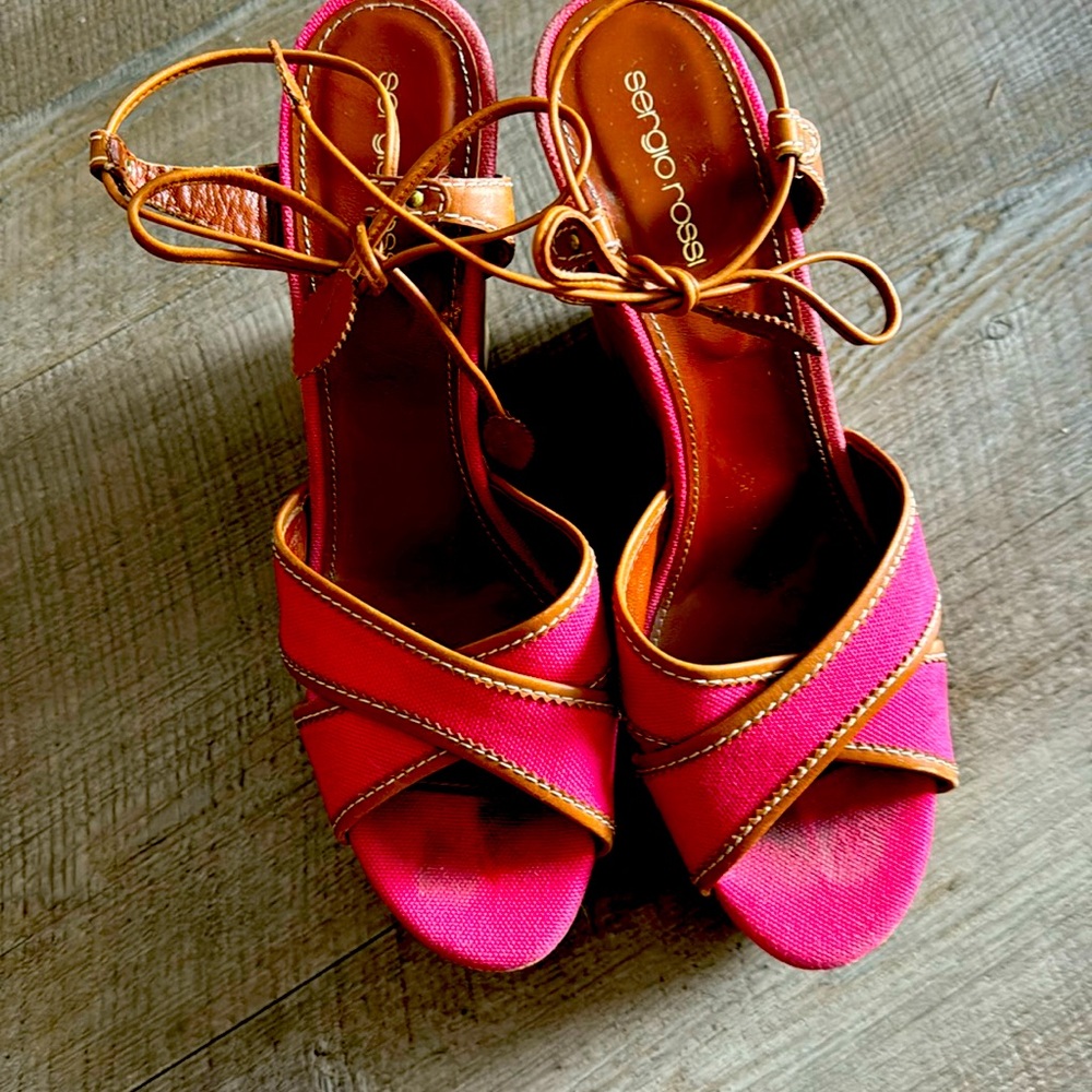 Stunning Red Sergio Rossi wedges